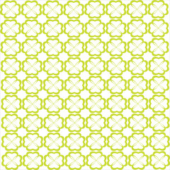 Fototapeta premium Seamless flower mandala vector pattern, decorative lines, square shape with background pattern.