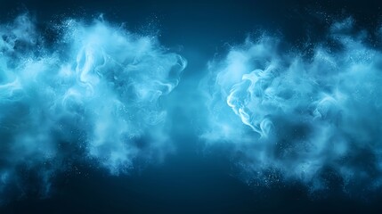 Fototapeta premium Abstract Blue Cosmic Cloudscape