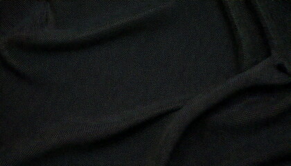 Fototapeta premium Close up of black fabric