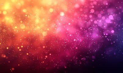 Obraz premium Vibrant colorful bokeh background with warm and cool tones. Perfect for adding a magical, dreamy touch to your design projects. 