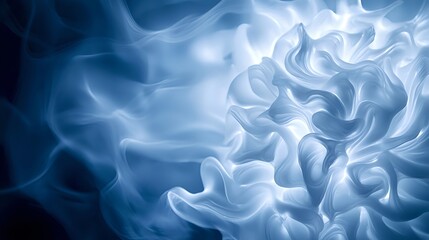 Obraz premium Abstract Blue Swirling Texture Background