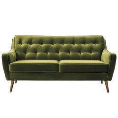 Obraz premium green sofa isolated on white background