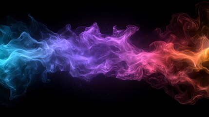 Fototapeta premium Abstract Colorful Particle Flow Background