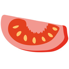 Tomato Slice Illustration