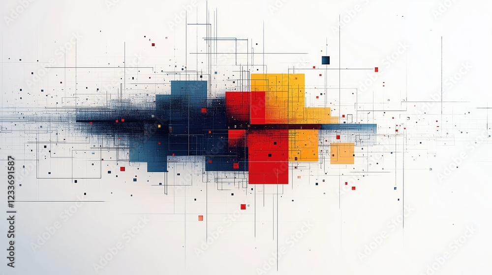 Poster abstract background. digital abstract background. futuristic.