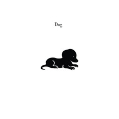 Dog silhouette