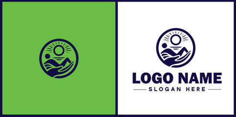 Physical Therapy icon Physiotherapy Rehab therapy Kinesiotherapy flat logo sign symbol editable vector