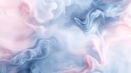 Obraz premium Abstract Swirling Pastel Paint Colors Texture