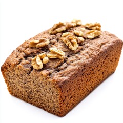 Moist banana bread made with coconut oil and almond