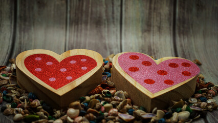 Valentines Day with pictures of flowers, hearts and Background make you feel the Love in the Air