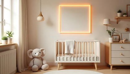 teddy bear in a bedroom