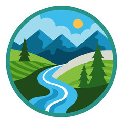 river icon design