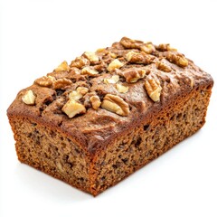 Moist banana bread made with coconut oil and almond