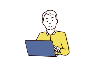 テレワークで提案するビジネスパーソン