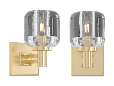 RH DEMARET SCONCE - Elegant Lighting Fixture Against Black Background