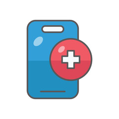 Obraz premium Medical App icon design stock illustration