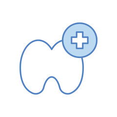 Teeth icon design stock illustration