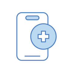Medical App icon design stock illustration