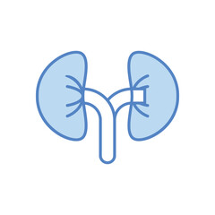 Kidney icon design stock illustration