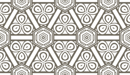 Seamless geometric modern pattern. Vector abstract classical background