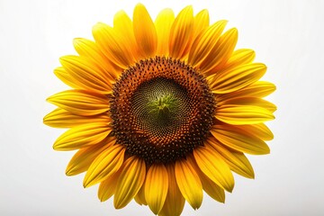 Fototapeta premium Single Seed of Sunflower Isolated on White Background