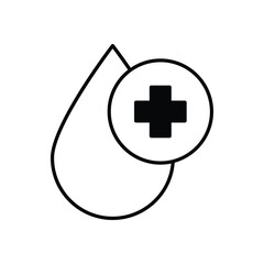 Blood Test icon design stock illustration