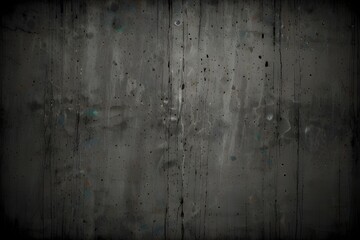 Black white background. Grunge background with cement texture. Rough grainy concrete wall surface. Generative AI