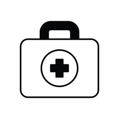 Medical Box icon design stock illustration