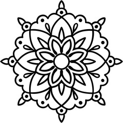 Delicate Line Art Lace Design