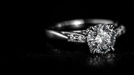 luxury platinum diamond ring symbolizing love and commitment