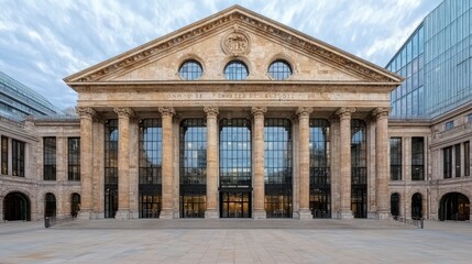 Fototapeta premium Grand Classical Building with Elegant Architecture