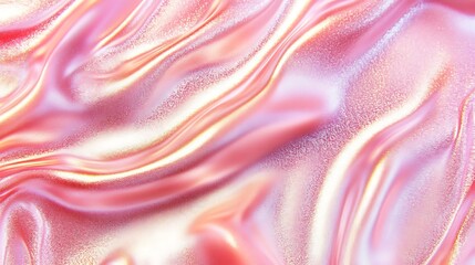 Obraz premium Abstract Pink Iridescent Draped Fabric Texture