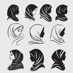 woman silhouette vector art pack