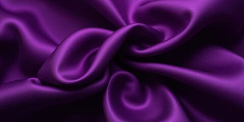 Obraz premium A mesmerizing close-up of dark purple fabric with a glossy, smooth texture. Its deep hues contrast vibrantly, offering a captivating and luxurious visual appeal