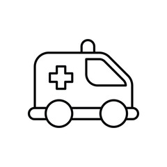 Ambulance icon design stock illustration