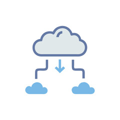  Cloud Migration Process Illustrated Icon