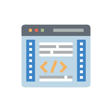  Code Editor Interface Icon Design