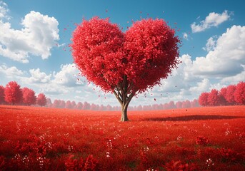 Heart shaped tree