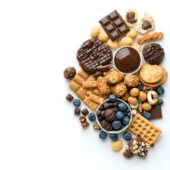 Obraz premium Assorted Chocolate Sweets and Cookies