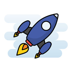 Rocket Launch vector icon