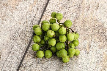 Raw ripe wild pea eggplant