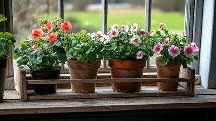 Vibrant Window Box Flowers: A Springtime Display