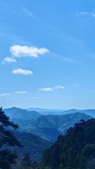 Blue sky and mountain