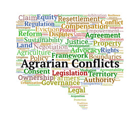 Agrarian Conflicts Word Cloud