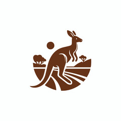 Kangaroo Travel Tourism Logo