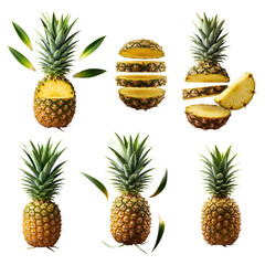 Fresh PineappleApple PNG - Transparent Background File