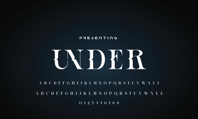 Elegant font alphabet logo. Typography Beauty fashion luxury classic letters serif fonts decorative wedding vintage retro logos. vector illustration