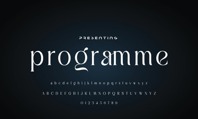 Elegant font alphabet logo. Typography Beauty fashion luxury classic letters serif fonts decorative wedding vintage retro logos. vector illustration