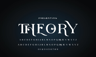 Elegant font alphabet logo. Typography Beauty fashion luxury classic letters serif fonts decorative wedding vintage retro logos. vector illustration