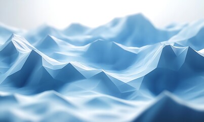 Obraz premium Abstract 3D rendering of floating crystal shards. Dynamic sci-fi composition with depth of field., Generative AI